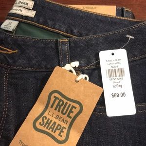 L L Bean woman’s fleece lined jeans